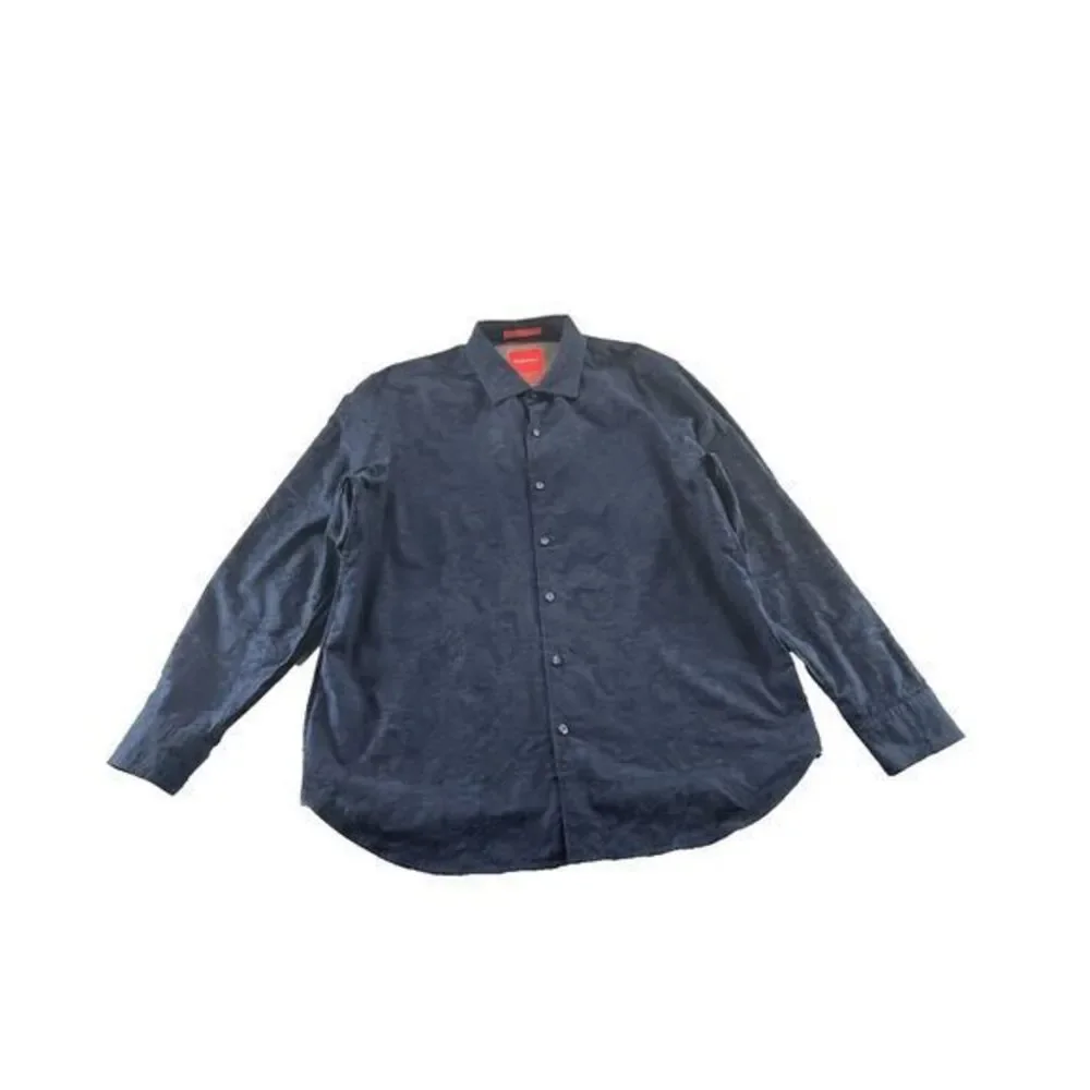 Tommy Bahama Shirt Mens Size XL Island‎ Modern Fit Jacquard Flip Cuff Textured